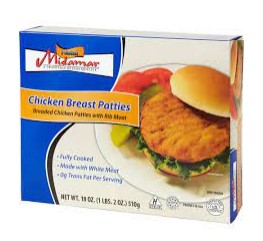 Chicken Breast Patties 18oz 